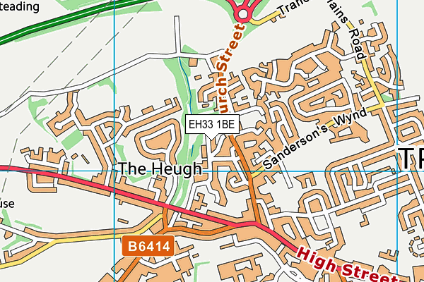 EH33 1BE map - OS VectorMap District (Ordnance Survey) EH33 1BE map - OS VectorMap District (Ordnance Survey)