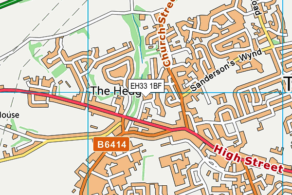 EH33 1BF map - OS VectorMap District (Ordnance Survey) EH33 1BF map - OS VectorMap District (Ordnance Survey)