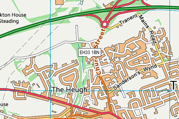 EH33 1BN map - OS VectorMap District (Ordnance Survey) EH33 1BN map - OS VectorMap District (Ordnance Survey)