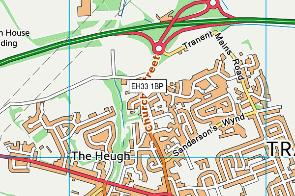EH33 1BP map - OS VectorMap District (Ordnance Survey) EH33 1BP map - OS VectorMap District (Ordnance Survey)