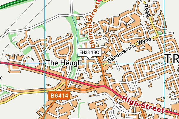 EH33 1BQ map - OS VectorMap District (Ordnance Survey)