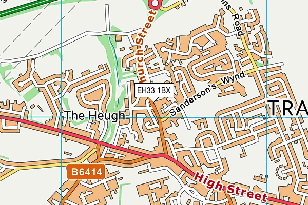 EH33 1BX map - OS VectorMap District (Ordnance Survey) EH33 1BX map - OS VectorMap District (Ordnance Survey)