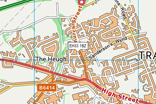 EH33 1BZ map - OS VectorMap District (Ordnance Survey) EH33 1BZ map - OS VectorMap District (Ordnance Survey)