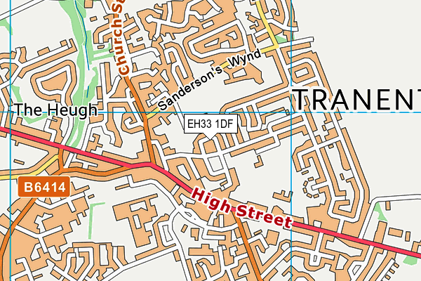 EH33 1DF map - OS VectorMap District (Ordnance Survey) EH33 1DF map - OS VectorMap District (Ordnance Survey)