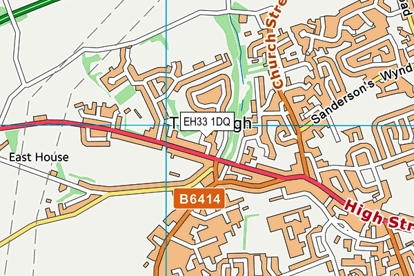 EH33 1DQ map - OS VectorMap District (Ordnance Survey) EH33 1DQ map - OS VectorMap District (Ordnance Survey)