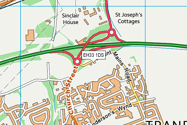 EH33 1DS map - OS VectorMap District (Ordnance Survey) EH33 1DS map - OS VectorMap District (Ordnance Survey)