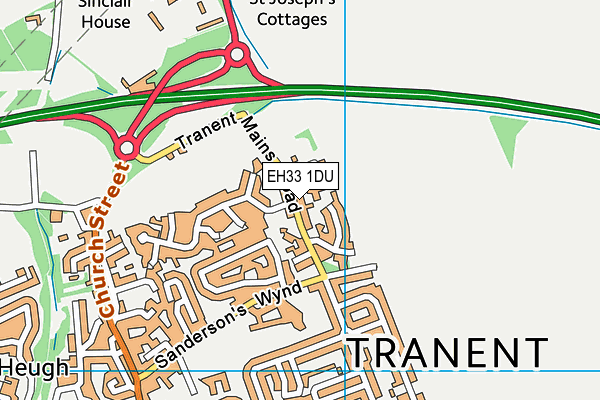 EH33 1DU map - OS VectorMap District (Ordnance Survey) EH33 1DU map - OS VectorMap District (Ordnance Survey)