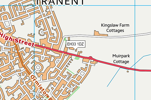 EH33 1DZ map - OS VectorMap District (Ordnance Survey) EH33 1DZ map - OS VectorMap District (Ordnance Survey)