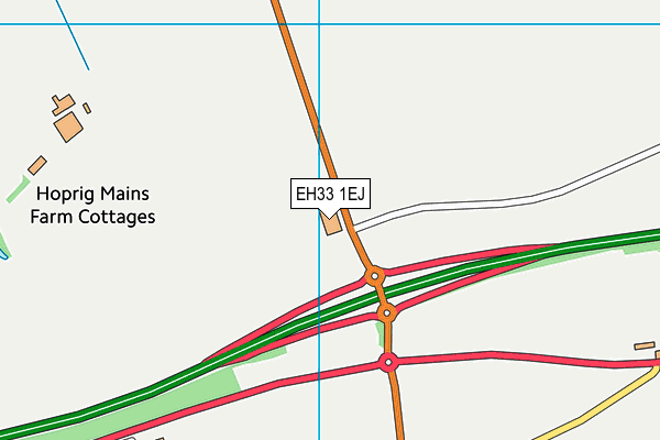 EH33 1EJ map - OS VectorMap District (Ordnance Survey) EH33 1EJ map - OS VectorMap District (Ordnance Survey)