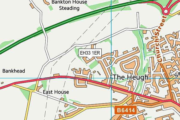 EH33 1ER map - OS VectorMap District (Ordnance Survey) EH33 1ER map - OS VectorMap District (Ordnance Survey)