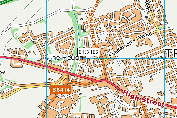 EH33 1ES map - OS VectorMap District (Ordnance Survey) EH33 1ES map - OS VectorMap District (Ordnance Survey)