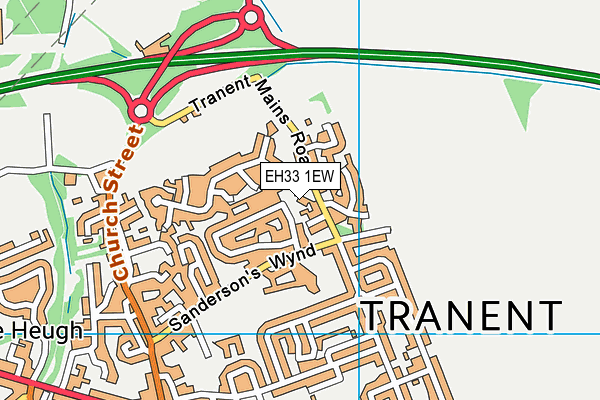 EH33 1EW map - OS VectorMap District (Ordnance Survey) EH33 1EW map - OS VectorMap District (Ordnance Survey)