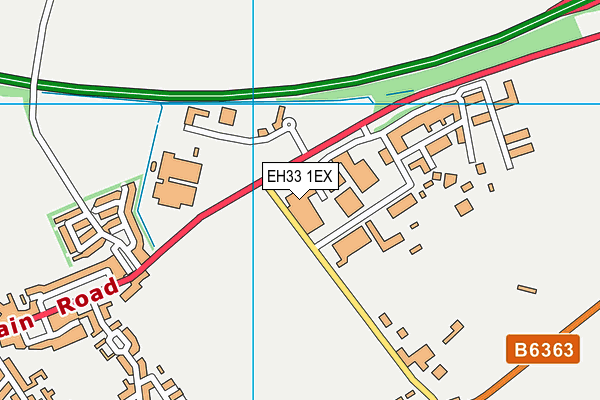 EH33 1EX map - OS VectorMap District (Ordnance Survey) EH33 1EX map - OS VectorMap District (Ordnance Survey)
