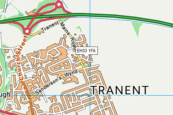 EH33 1FA map - OS VectorMap District (Ordnance Survey) EH33 1FA map - OS VectorMap District (Ordnance Survey)