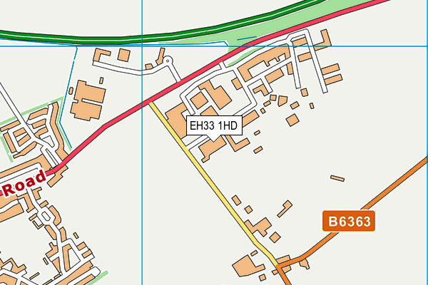 EH33 1HD map - OS VectorMap District (Ordnance Survey) EH33 1HD map - OS VectorMap District (Ordnance Survey)