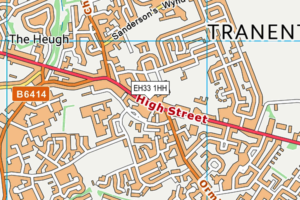 EH33 1HH map - OS VectorMap District (Ordnance Survey) EH33 1HH map - OS VectorMap District (Ordnance Survey)