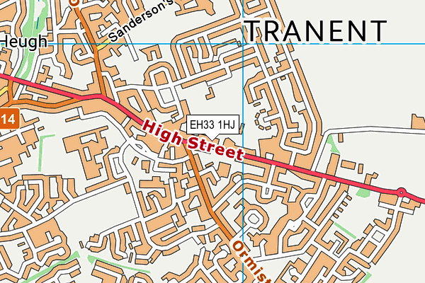 EH33 1HJ map - OS VectorMap District (Ordnance Survey) EH33 1HJ map - OS VectorMap District (Ordnance Survey)