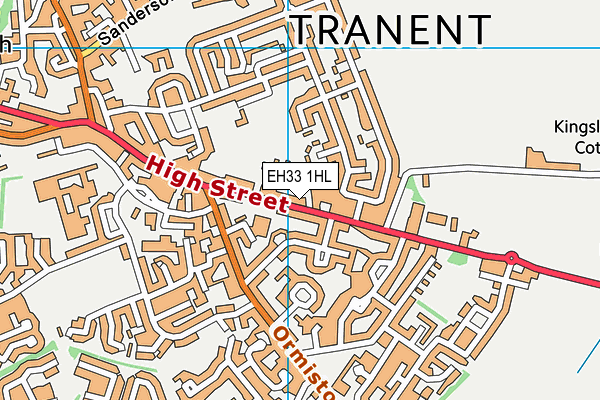 EH33 1HL map - OS VectorMap District (Ordnance Survey) EH33 1HL map - OS VectorMap District (Ordnance Survey)