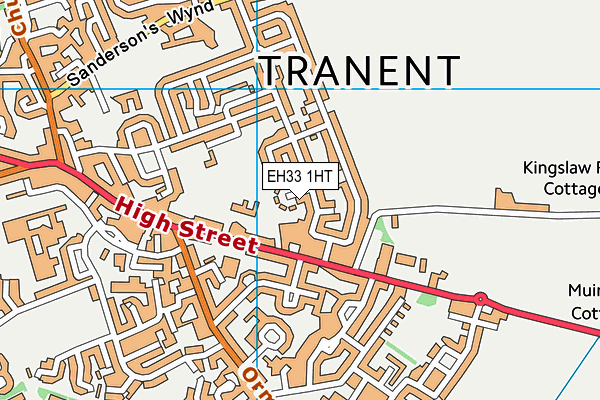 EH33 1HT map - OS VectorMap District (Ordnance Survey)