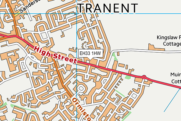 EH33 1HW map - OS VectorMap District (Ordnance Survey) EH33 1HW map - OS VectorMap District (Ordnance Survey)