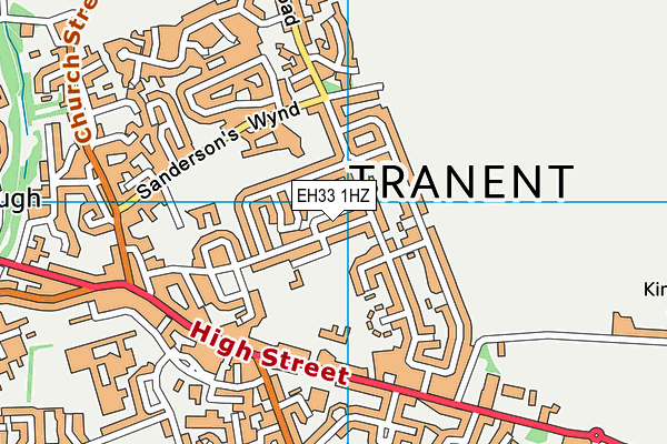 EH33 1HZ map - OS VectorMap District (Ordnance Survey) EH33 1HZ map - OS VectorMap District (Ordnance Survey)