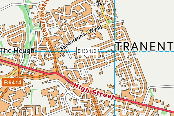 EH33 1JD map - OS VectorMap District (Ordnance Survey) EH33 1JD map - OS VectorMap District (Ordnance Survey)