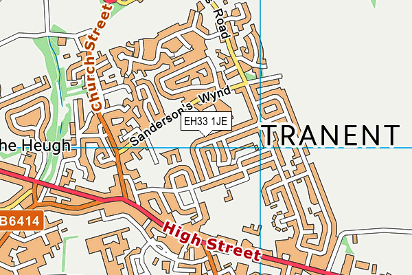 EH33 1JE map - OS VectorMap District (Ordnance Survey) EH33 1JE map - OS VectorMap District (Ordnance Survey)