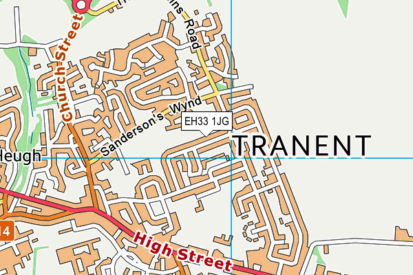 EH33 1JG map - OS VectorMap District (Ordnance Survey) EH33 1JG map - OS VectorMap District (Ordnance Survey)