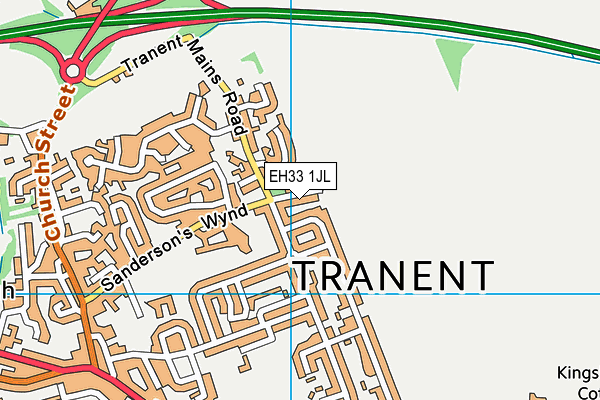 EH33 1JL map - OS VectorMap District (Ordnance Survey) EH33 1JL map - OS VectorMap District (Ordnance Survey)