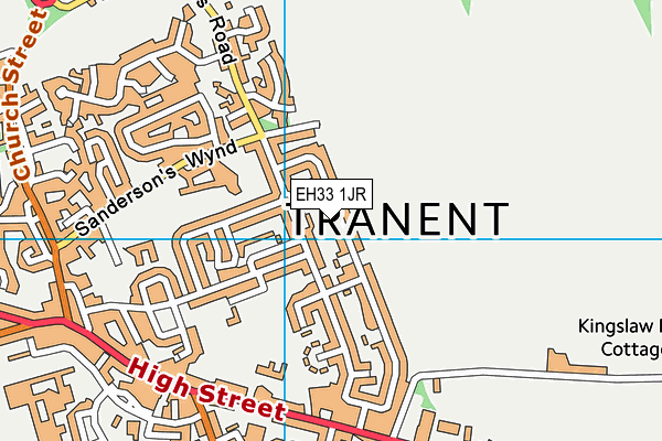 EH33 1JR map - OS VectorMap District (Ordnance Survey) EH33 1JR map - OS VectorMap District (Ordnance Survey)