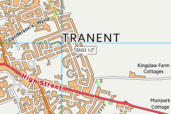 EH33 1JT map - OS VectorMap District (Ordnance Survey) EH33 1JT map - OS VectorMap District (Ordnance Survey)