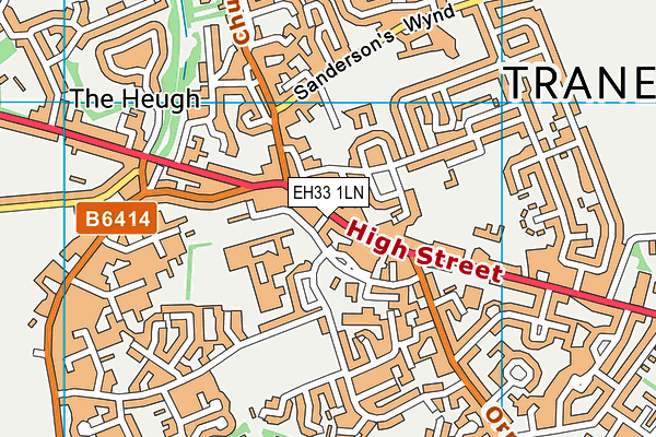 EH33 1LN map - OS VectorMap District (Ordnance Survey) EH33 1LN map - OS VectorMap District (Ordnance Survey)