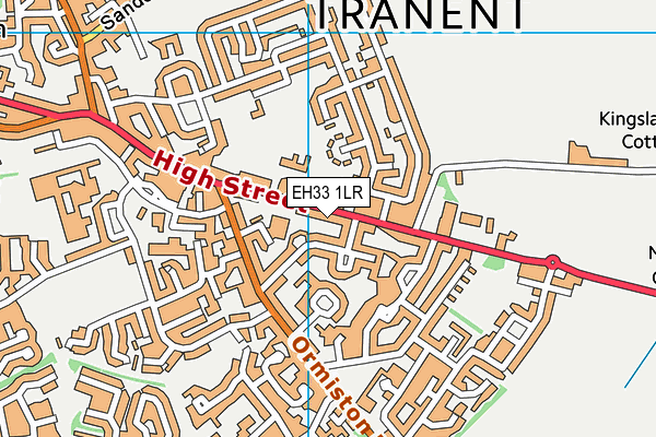 EH33 1LR map - OS VectorMap District (Ordnance Survey) EH33 1LR map - OS VectorMap District (Ordnance Survey)