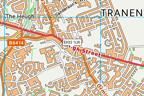 EH33 1LW map - OS VectorMap District (Ordnance Survey) EH33 1LW map - OS VectorMap District (Ordnance Survey)