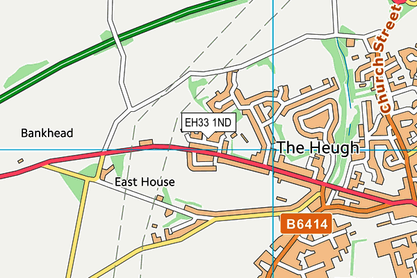 EH33 1ND map - OS VectorMap District (Ordnance Survey) EH33 1ND map - OS VectorMap District (Ordnance Survey)