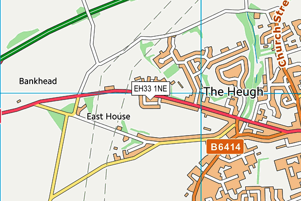 EH33 1NE map - OS VectorMap District (Ordnance Survey) EH33 1NE map - OS VectorMap District (Ordnance Survey)