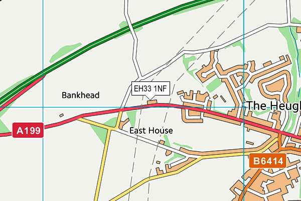 EH33 1NF map - OS VectorMap District (Ordnance Survey) EH33 1NF map - OS VectorMap District (Ordnance Survey)
