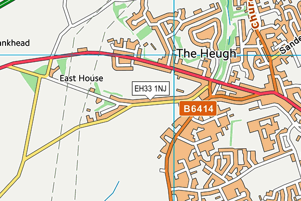 EH33 1NJ map - OS VectorMap District (Ordnance Survey) EH33 1NJ map - OS VectorMap District (Ordnance Survey)