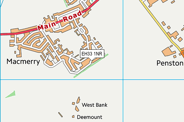 EH33 1NR map - OS VectorMap District (Ordnance Survey) EH33 1NR map - OS VectorMap District (Ordnance Survey)