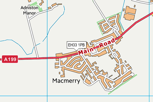 EH33 1PB map - OS VectorMap District (Ordnance Survey) EH33 1PB map - OS VectorMap District (Ordnance Survey)