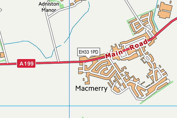 EH33 1PD map - OS VectorMap District (Ordnance Survey) EH33 1PD map - OS VectorMap District (Ordnance Survey)