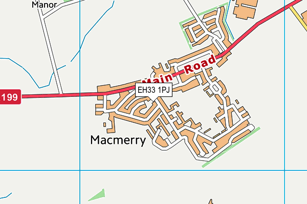 EH33 1PJ map - OS VectorMap District (Ordnance Survey) EH33 1PJ map - OS VectorMap District (Ordnance Survey)