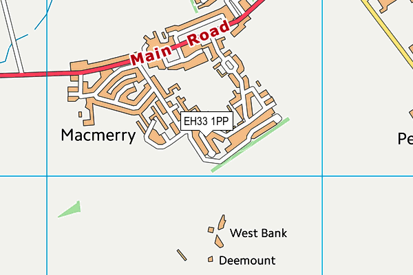 EH33 1PP map - OS VectorMap District (Ordnance Survey) EH33 1PP map - OS VectorMap District (Ordnance Survey)