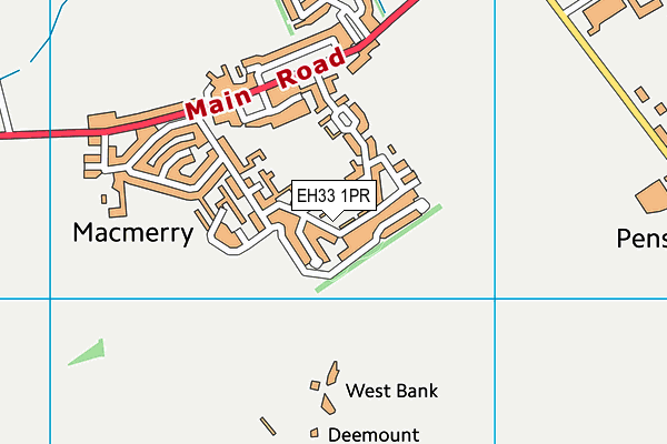 EH33 1PR map - OS VectorMap District (Ordnance Survey) EH33 1PR map - OS VectorMap District (Ordnance Survey)
