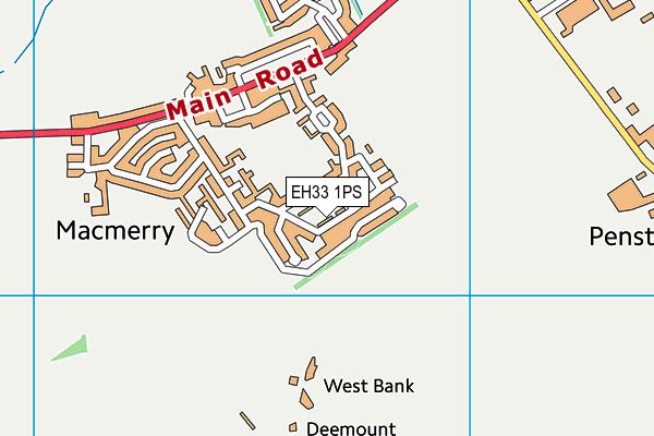 EH33 1PS map - OS VectorMap District (Ordnance Survey) EH33 1PS map - OS VectorMap District (Ordnance Survey)
