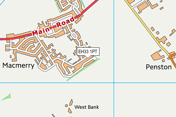 EH33 1PT map - OS VectorMap District (Ordnance Survey) EH33 1PT map - OS VectorMap District (Ordnance Survey)
