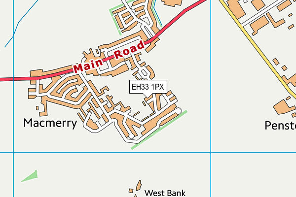 EH33 1PX map - OS VectorMap District (Ordnance Survey) EH33 1PX map - OS VectorMap District (Ordnance Survey)