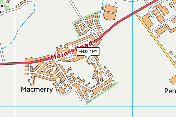 EH33 1PY map - OS VectorMap District (Ordnance Survey) EH33 1PY map - OS VectorMap District (Ordnance Survey)