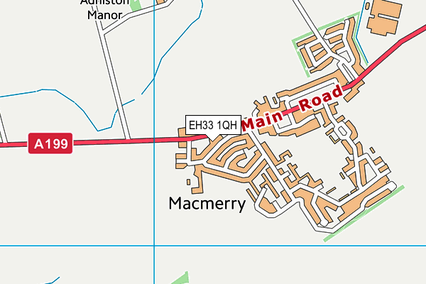 EH33 1QH map - OS VectorMap District (Ordnance Survey) EH33 1QH map - OS VectorMap District (Ordnance Survey)