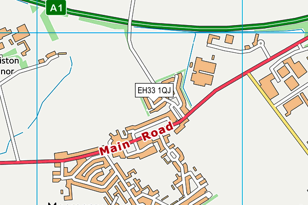 EH33 1QJ map - OS VectorMap District (Ordnance Survey) EH33 1QJ map - OS VectorMap District (Ordnance Survey)